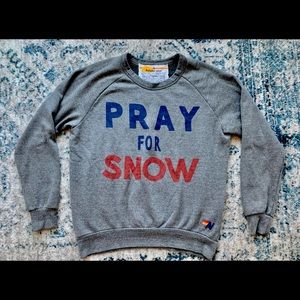 Aviator Nation Pray For Snow Crew Sweatshirt